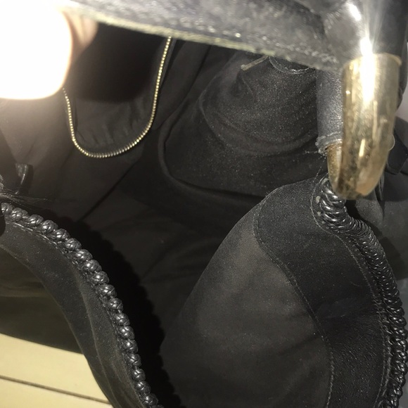 Gucci BLACK LEATHER HORSEBIT BUCKLE HOBO BAG - Picture 7 of 8